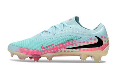 Unisex Nike Phantom 6 Elite Low FG Football Boots - Aqua/Coral Pink/Soft Mint