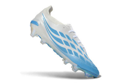 Unisex Adidas Predator 26 Elite FG Football Boots - Blue/Sky Blue/Icy White