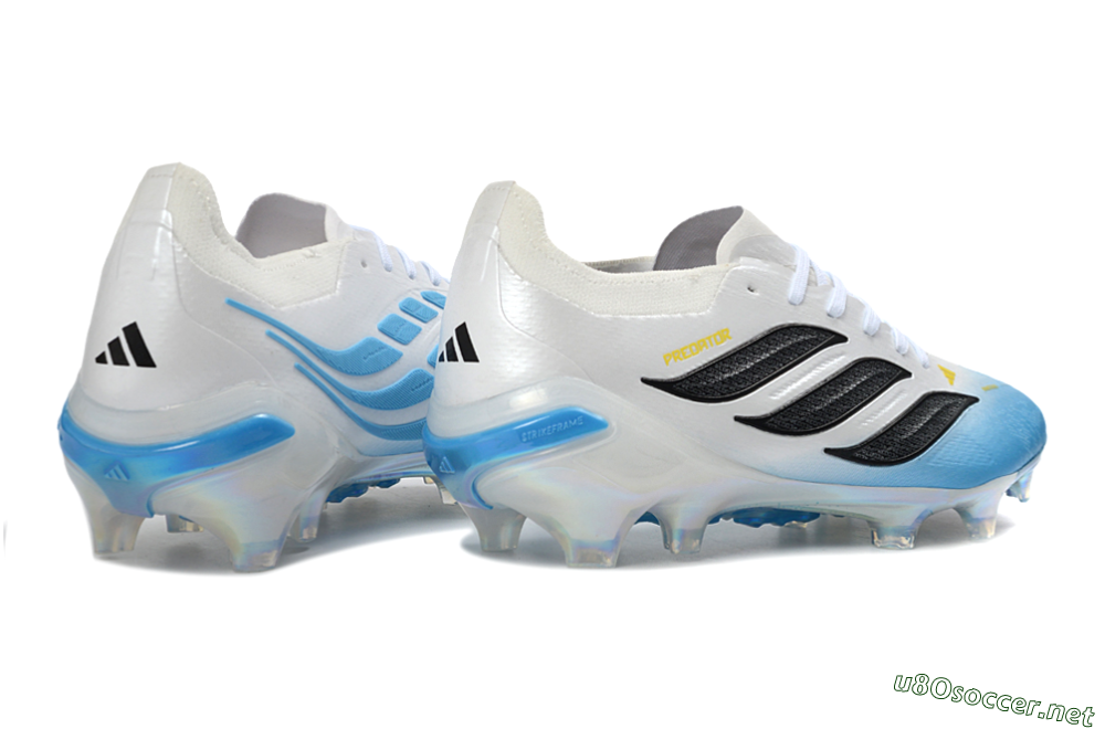 Unisex Adidas Predator 26 Elite FG Football Boots - Blue/Sky Blue/Icy White 5