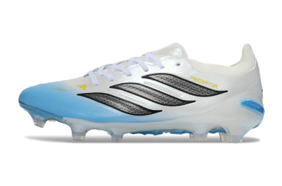 Unisex Adidas Predator 26 Elite FG Football Boots - Blue/Sky Blue/Icy White