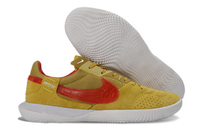 Unisex Nike Street Gato IC Football Shoes - Yellow/Solar Yellow/Crimson Red