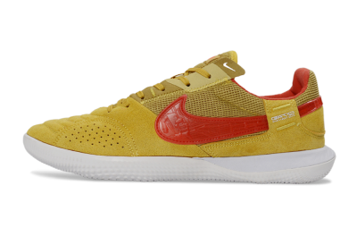 Unisex Nike Street Gato IC Football Shoes - Yellow/Solar Yellow/Crimson Red
