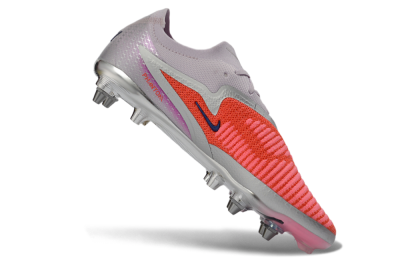 Men's Nike Phantom 6 Elite Low SG Football Boots - Pink/Electric Orange/Silver
