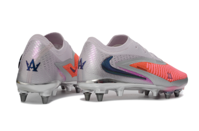 Men's Nike Phantom 6 Elite Low SG Football Boots - Pink/Electric Orange/Silver