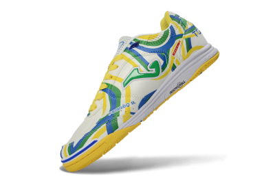 Men's Joma Top Flex IC Football Shoes - Yellow/Vibrant Green/Blue Wave