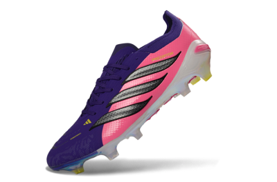 Unisex Adidas Predator 26 Elite FG Football Boots - Purple/Vibrant Pink/Black
