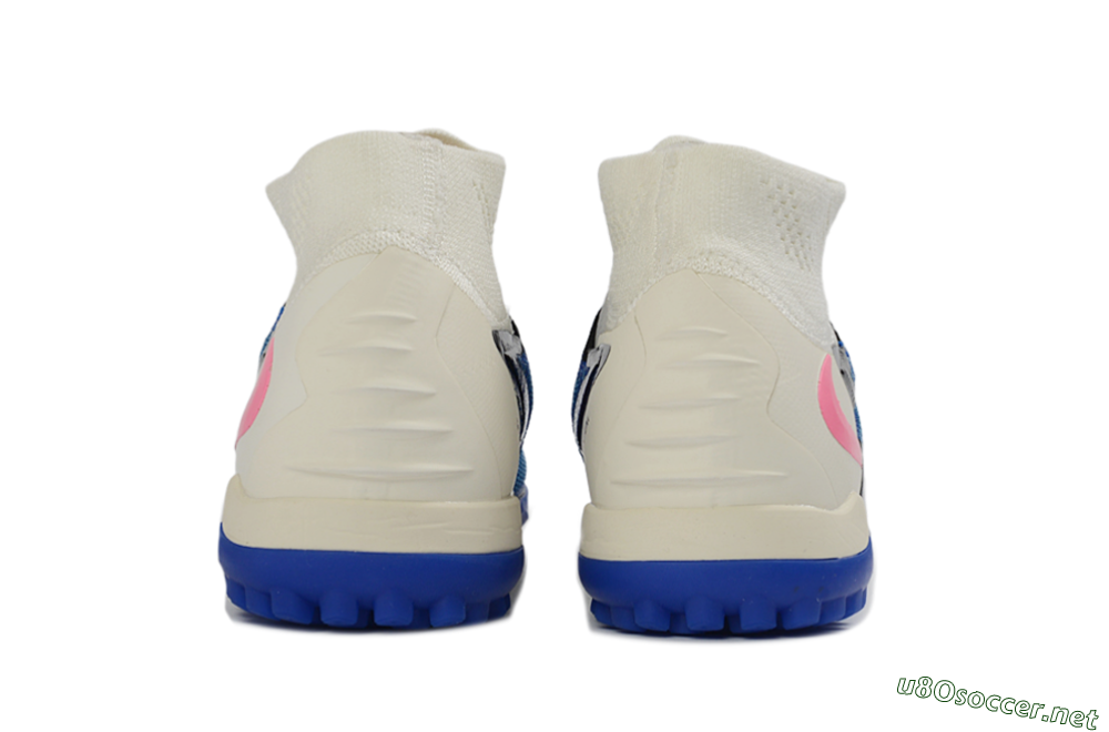 Unisex Nike Phantom 6 Elite High TF Football Shoes - Blue/Electric Blue/Fuchsia Pink 5