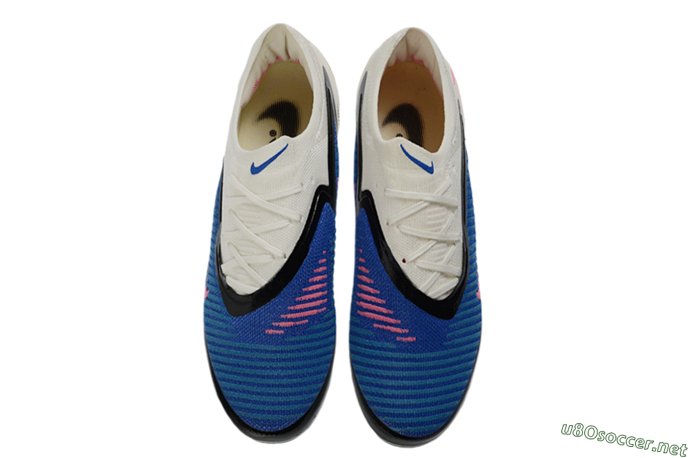 Unisex Nike Phantom 6 Elite Low TF Football Shoes - Blue/Electric Blue/Soft Pink 4