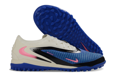 Unisex Nike Phantom 6 Elite Low TF Football Shoes - Blue/Electric Blue/Soft Pink