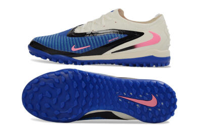 Unisex Nike Phantom 6 Elite Low TF Football Shoes - Blue/Electric Blue/Soft Pink