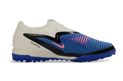 Unisex Nike Phantom 6 Elite Low TF Football Shoes - Blue/Electric Blue/Soft Pink