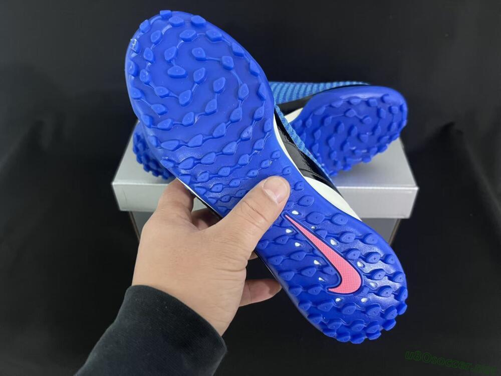 Unisex Nike Phantom 6 Elite Low TF Football Shoes - Blue/Electric Blue/Soft Pink