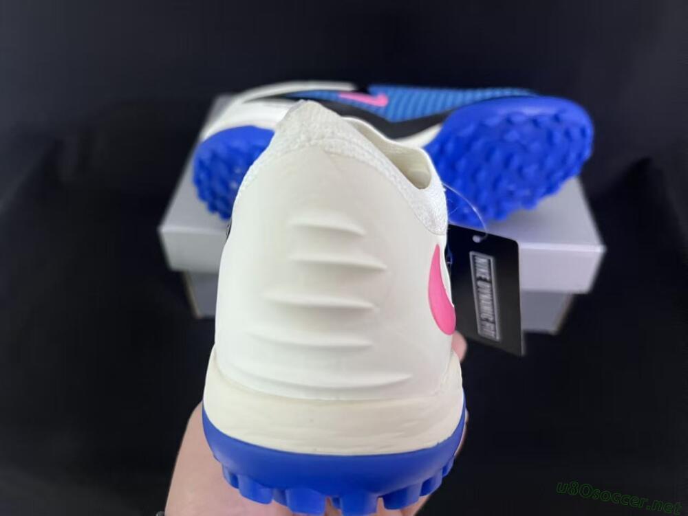 Unisex Nike Phantom 6 Elite Low TF Football Shoes - Blue/Electric Blue/Soft Pink