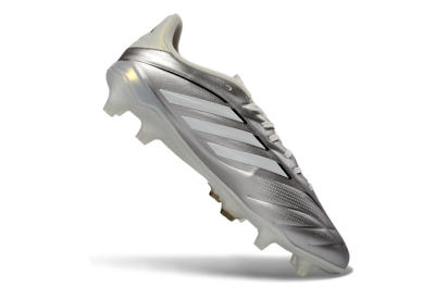 Men's Adidas Copa Pure 3 FG Football Boots - Silver/Metallic Grey/White