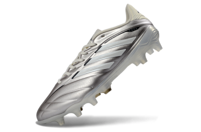 Men's Adidas Copa Pure 3 FG Football Boots - Silver/Metallic Grey/White
