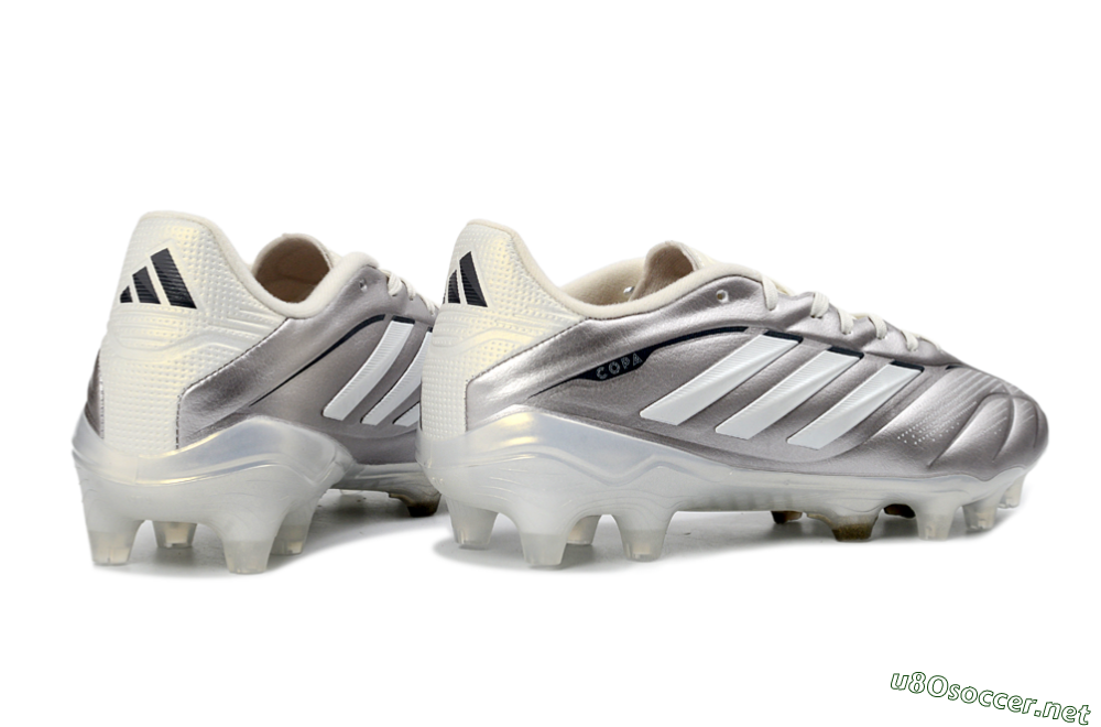 Men's Adidas Copa Pure 3 FG Football Boots - Silver/Metallic Grey/White 6