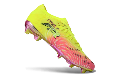Men's Puma Future 8 Ultimate FG Football Boots - Yellow/Neon Pink/Gold