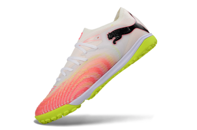 Men's Puma Future 8 Ultimate TF Football Shoes - Pink/Lime Green/White