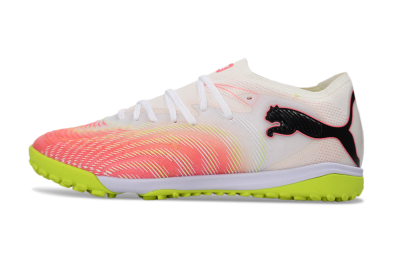 Men's Puma Future 8 Ultimate TF Football Shoes - Pink/Lime Green/White