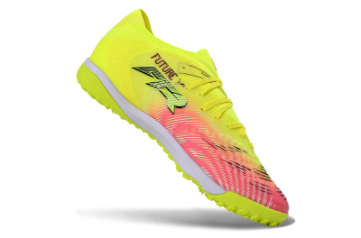 Men's Puma Future 8 Ultimate TF Football Shoes - Yellow/Vibrant Pink/Electric Green