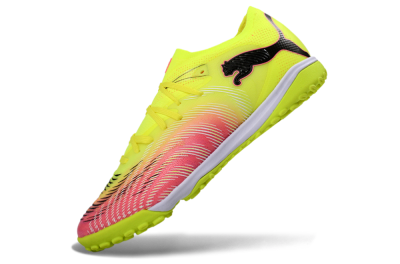 Men's Puma Future 8 Ultimate TF Football Shoes - Yellow/Vibrant Pink/Electric Green