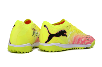 Men's Puma Future 8 Ultimate TF Football Shoes - Yellow/Vibrant Pink/Electric Green