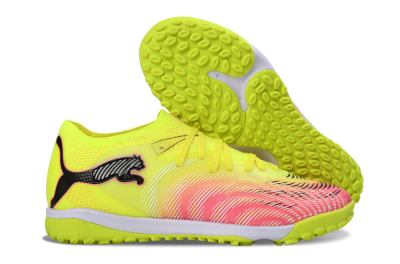 Men's Puma Future 8 Ultimate TF Football Shoes - Yellow/Vibrant Pink/Electric Green