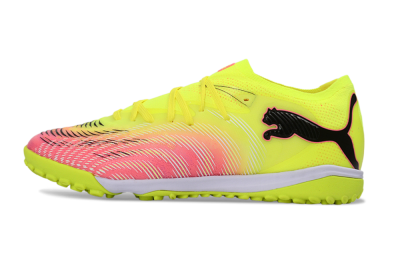 Men's Puma Future 8 Ultimate TF Football Shoes - Yellow/Vibrant Pink/Electric Green