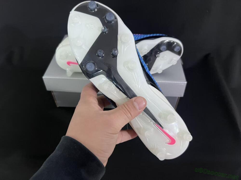 Unisex Nike Phantom 6 Elite Low FG Football Boots - Blue/Electric Blue/Fierce Pink