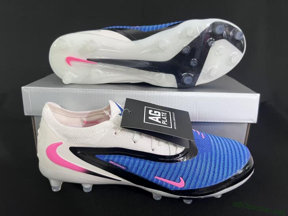 Unisex Nike Phantom 6 Elite Low FG Football Boots - Blue/Electric Blue/Fierce Pink