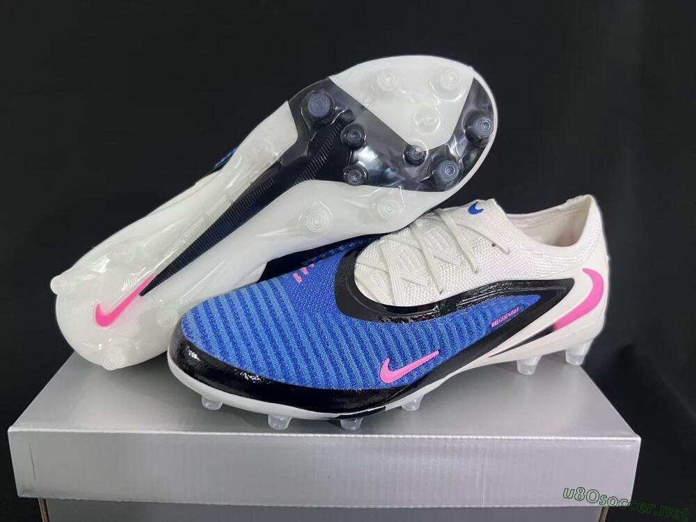 Unisex Nike Phantom 6 Elite Low FG Football Boots - Blue/Electric Blue/Fierce Pink