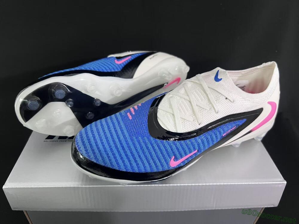 Unisex Nike Phantom 6 Elite Low FG Football Boots - Blue/Electric Blue/Fierce Pink