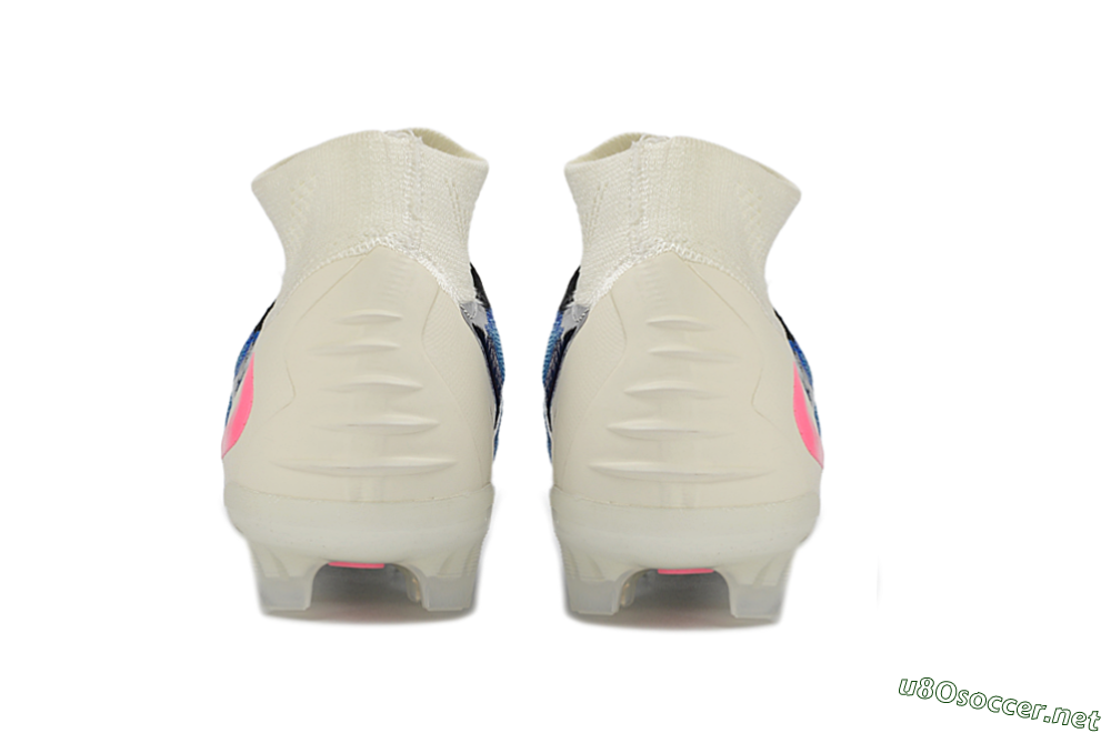 Unisex Nike Phantom 6 Elite High FG Football Boots - Blue/Electric Blue/Neon Pink 5