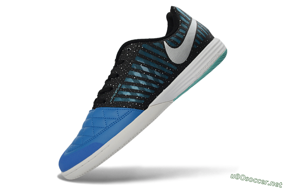 Unisex Nike Lunar Gato 2 IC Football Shoes - Blue/Midnight Aqua/Black 5