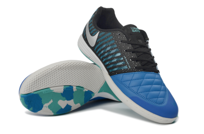 Unisex Nike Lunar Gato 2 IC Football Shoes - Blue/Midnight Aqua/Black