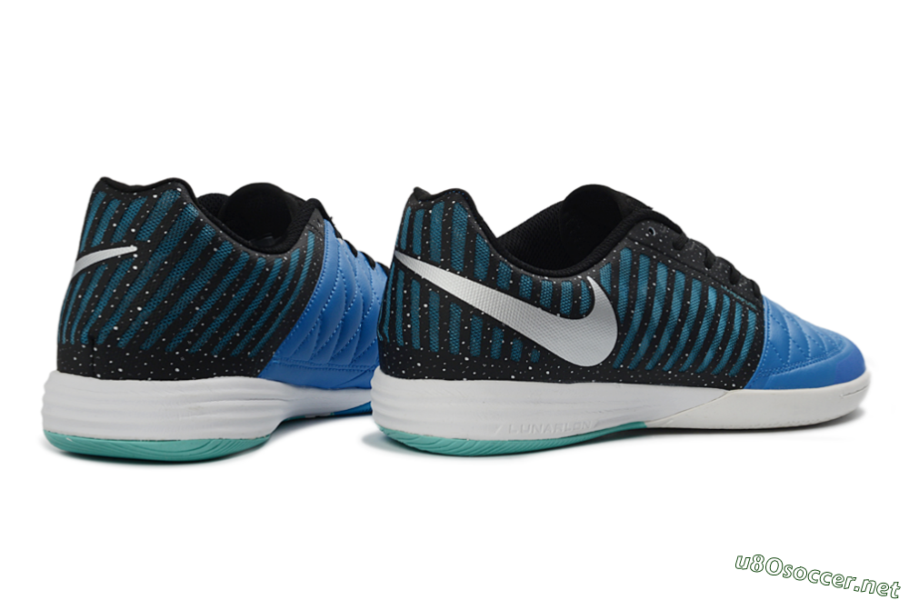 Unisex Nike Lunar Gato 2 IC Football Shoes - Blue/Midnight Aqua/Black 6