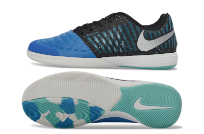 Unisex Nike Lunar Gato 2 IC Football Shoes - Blue/Midnight Aqua/Black
