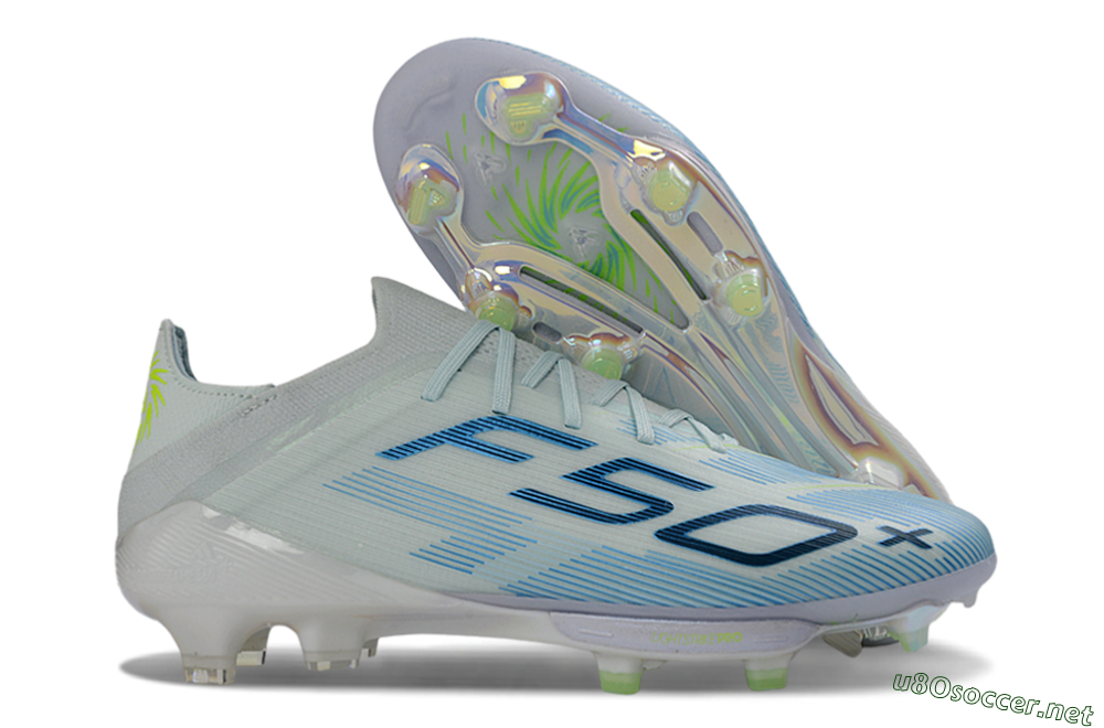 Men's Adidas F50 Lightstrike Pro Elite FG Football Boots - LightBlue/IcyBlue/CrystalGreen 2