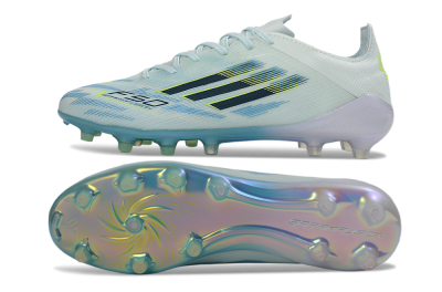 Men's Adidas F50 Elite FG Football Boots - Blue/Frosty Blue/Pearly White