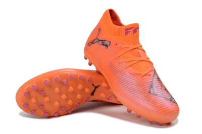 Men's Puma Future 8 Ultimate MG Football Boots - Orange/Vibrant Coral/Hot Pink
