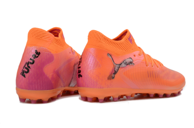 Men's Puma Future 8 Ultimate MG Football Boots - Orange/Vibrant Coral/Hot Pink