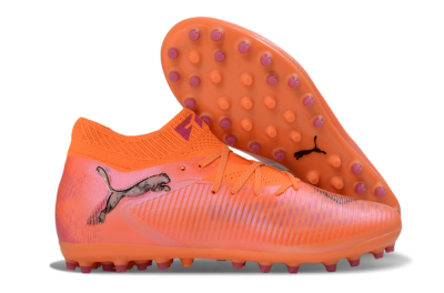 Men's Puma Future 8 Ultimate MG Football Boots - Orange/Vibrant Coral/Hot Pink