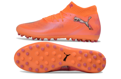 Men's Puma Future 8 Ultimate MG Football Boots - Orange/Vibrant Coral/Hot Pink