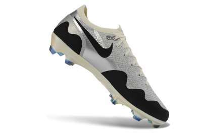 Unisex Patta x Nike Air Zoom Mercurial Vapor 16 Elite FG Football Boots - Black/Silver/White