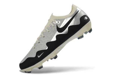Unisex Patta x Nike Air Zoom Mercurial Vapor 16 Elite FG Football Boots - Black/Silver/White