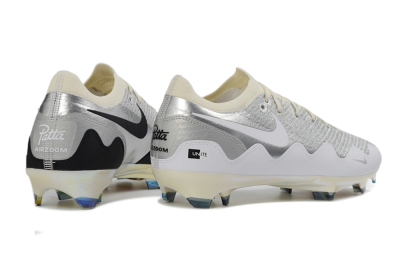 Unisex Patta x Nike Air Zoom Mercurial Vapor 16 Elite FG Football Boots - Black/Silver/White