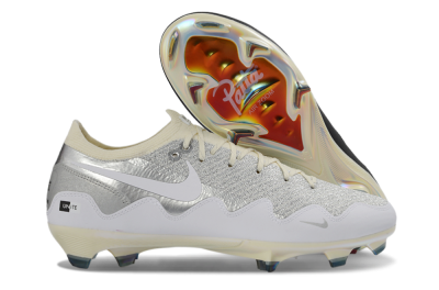 Unisex Patta x Nike Air Zoom Mercurial Vapor 16 Elite FG Football Boots - Black/Silver/White