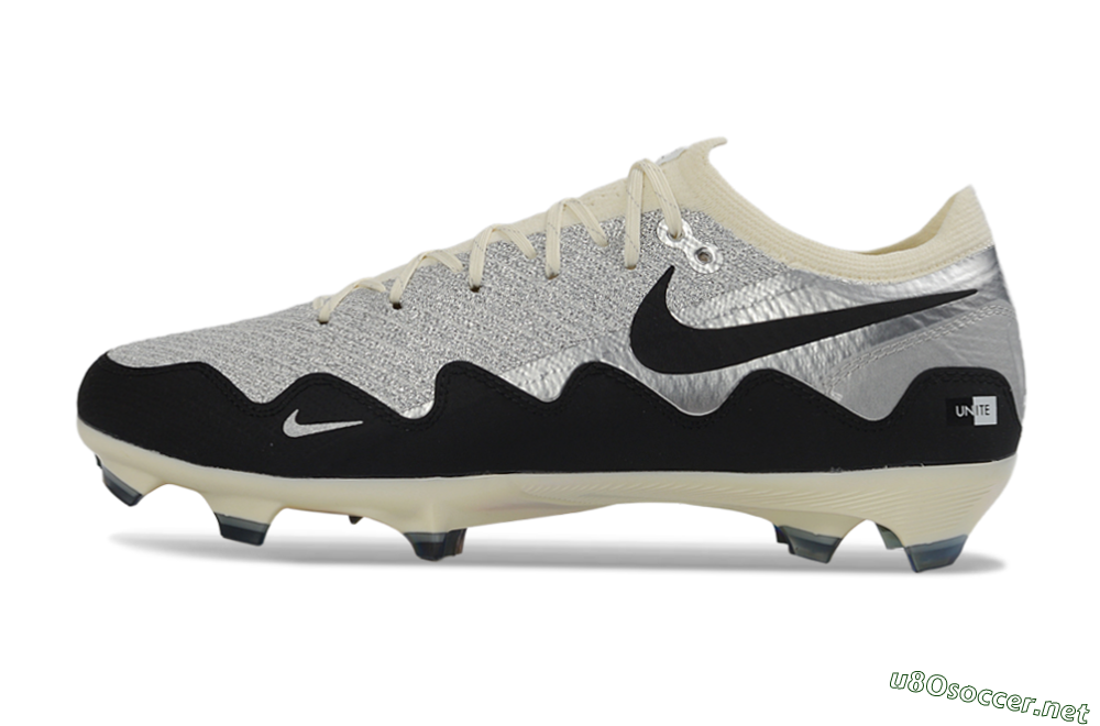 Unisex Patta x Nike Air Zoom Mercurial Vapor 16 Elite FG Football Boots - Black/Silver/White 0