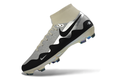 Unisex Patta x Nike Air Zoom Mercurial Superfly 10 Elite FG Football Boots - Silver/Black/Silver