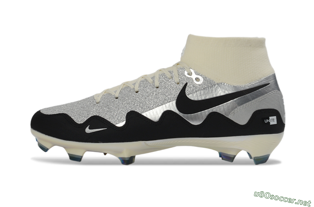 Unisex Patta x Nike Air Zoom Mercurial Superfly 10 Elite FG Football Boots - Silver/Black/Silver 0